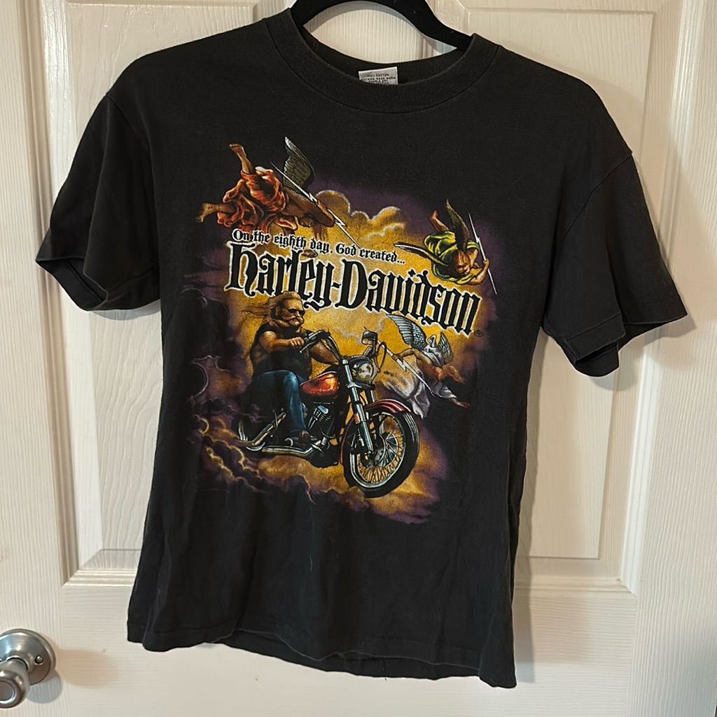 On The Eighth Day, God Created Harley Davidson Shirt